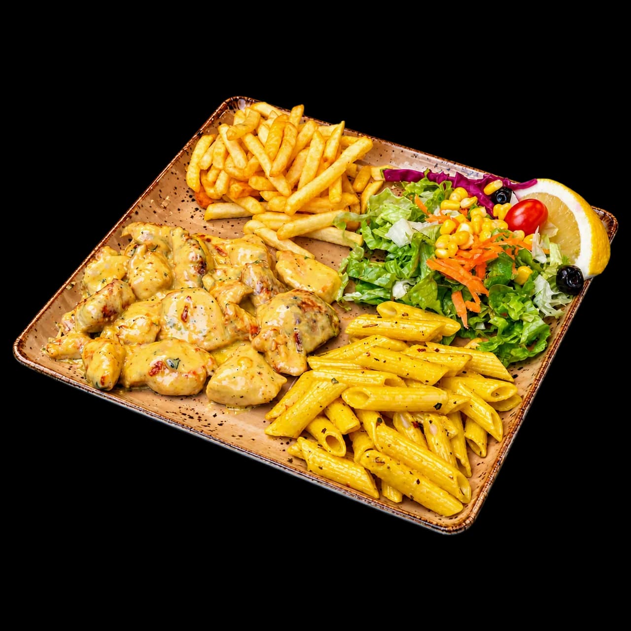 Cheddar Peynirli Tavuk Tabağı